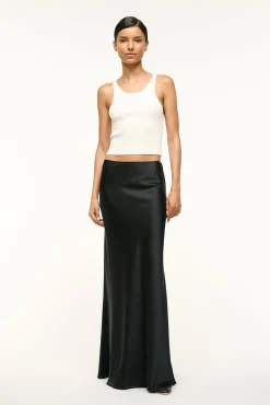 STAUD ODIN SILK SKIRT><noscript><img width=