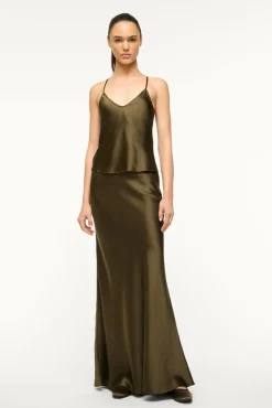 STAUD ODIN SILK SKIRT><noscript><img width=