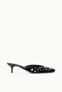 STAUD OTTO KITTEN HEEL STARRY NIGHT> The Evening Edit|Mules & Flats