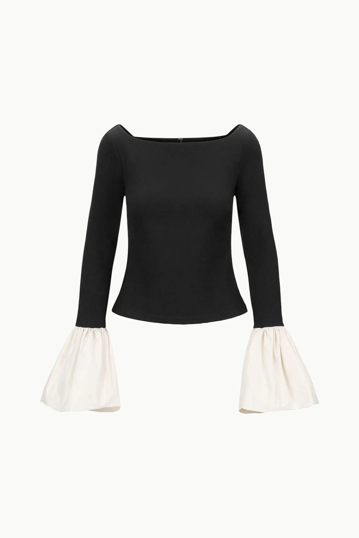 STAUD PAIGE TOP BLACK IVORY> Tops