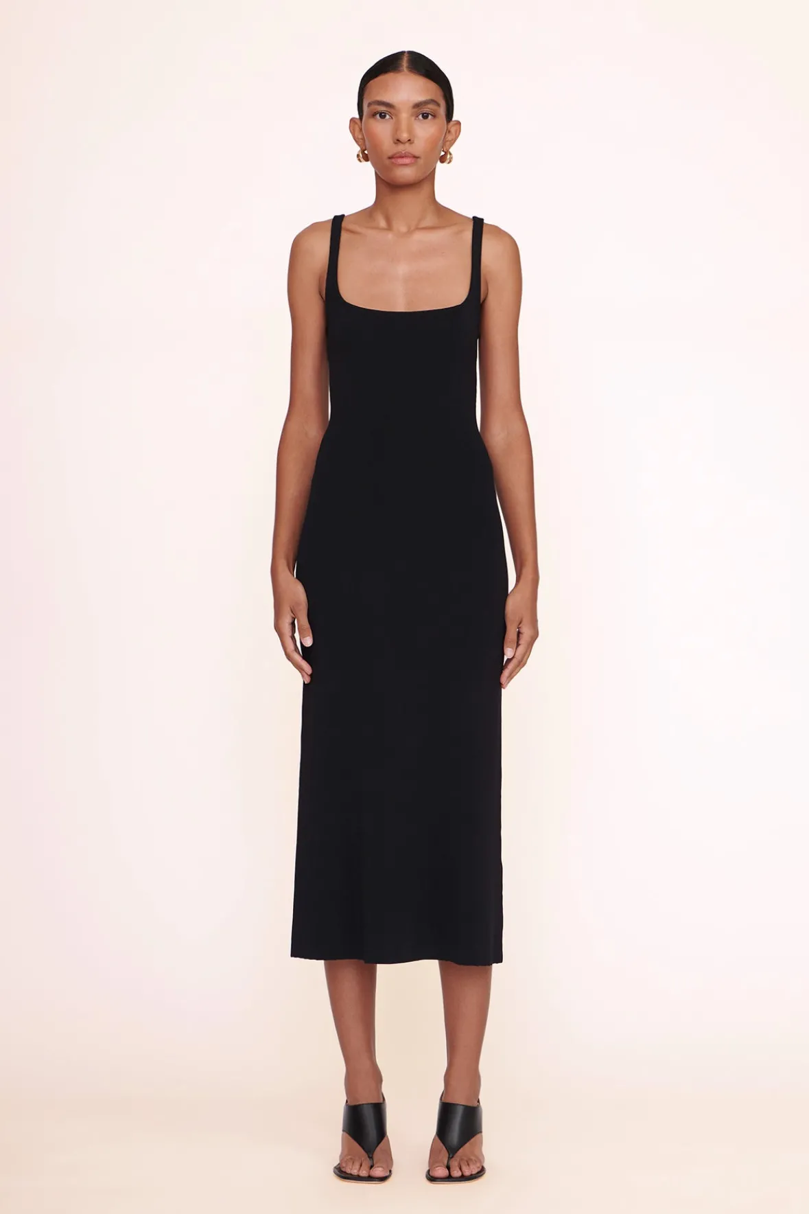 STAUD PAITYN DRESS> Knit Dresses|Midi Dresses