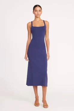STAUD PAITYN DRESS> Knit Dresses|Midi Dresses