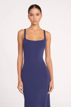 STAUD PAITYN DRESS> Knit Dresses|Midi Dresses