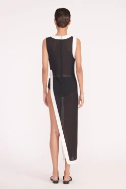 STAUD POINTER COVERUP BLACK WHITE> Swim|Cover-ups
