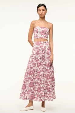 STAUD PROCIDA SKIRT BORDEAUX TOILE> Skirts|Swim