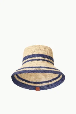 STAUD RITA BUCKET HAT NATURAL NAVY><noscript><img width=
