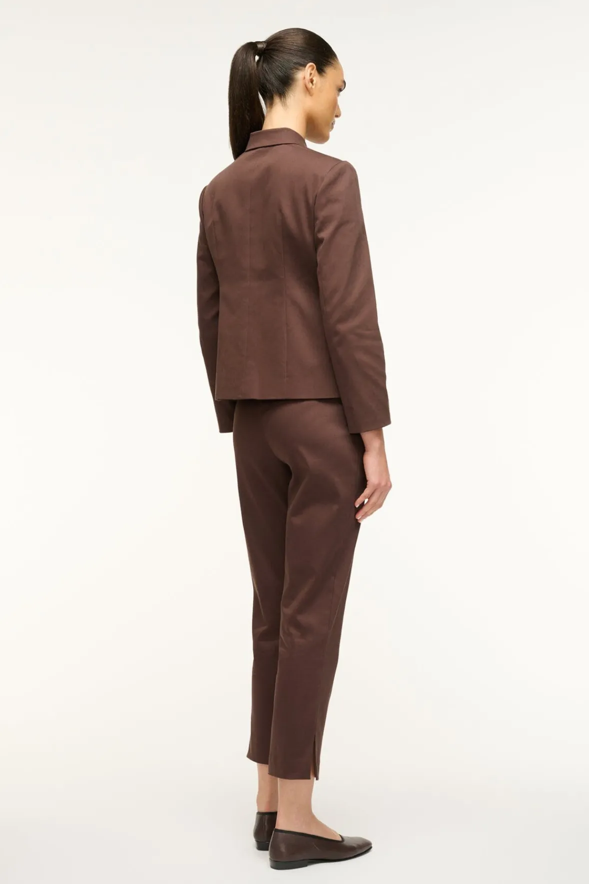 STAUD ROBERT JACKET DARK CHOCOLATE> Outerwear & Jackets