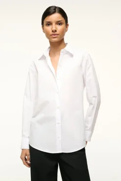 STAUD ROXBURY POPLIN SHIRT><noscript><img width=
