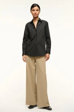 STAUD ROXBURY POPLIN SHIRT> Tops