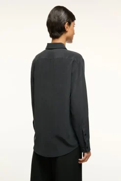 STAUD ROXBURY SILK SHIRT><noscript><img width=