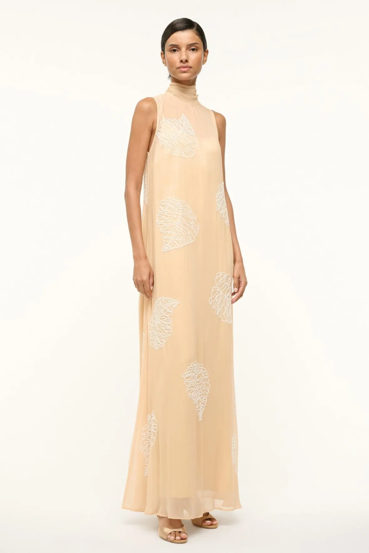 STAUD RUBI DRESS SANDY PALM> Maxi Dresses|Dresses