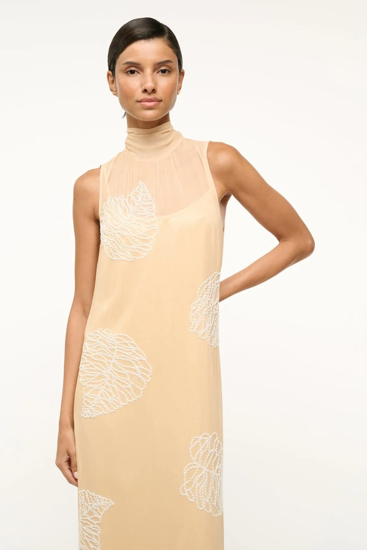 STAUD RUBI DRESS SANDY PALM> Maxi Dresses|Dresses