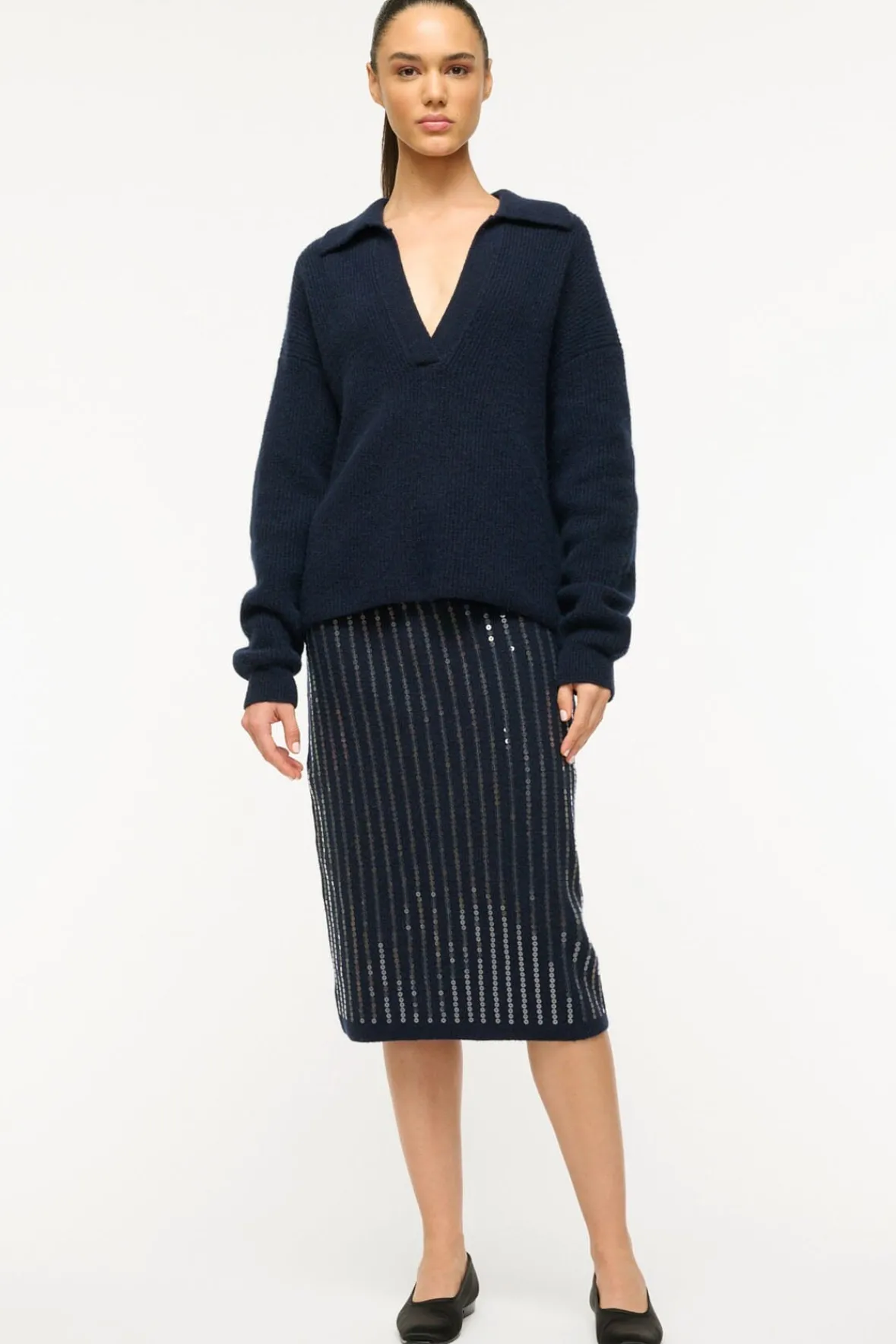 STAUD RUSTON SWEATER> Sweaters