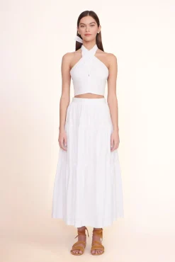STAUD SEA SKIRT | WHITE> Skirts