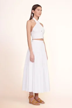 STAUD SEA SKIRT | WHITE> Skirts