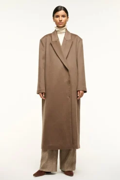 STAUD SERGE COAT DEEP TAUPE> Outerwear & Jackets