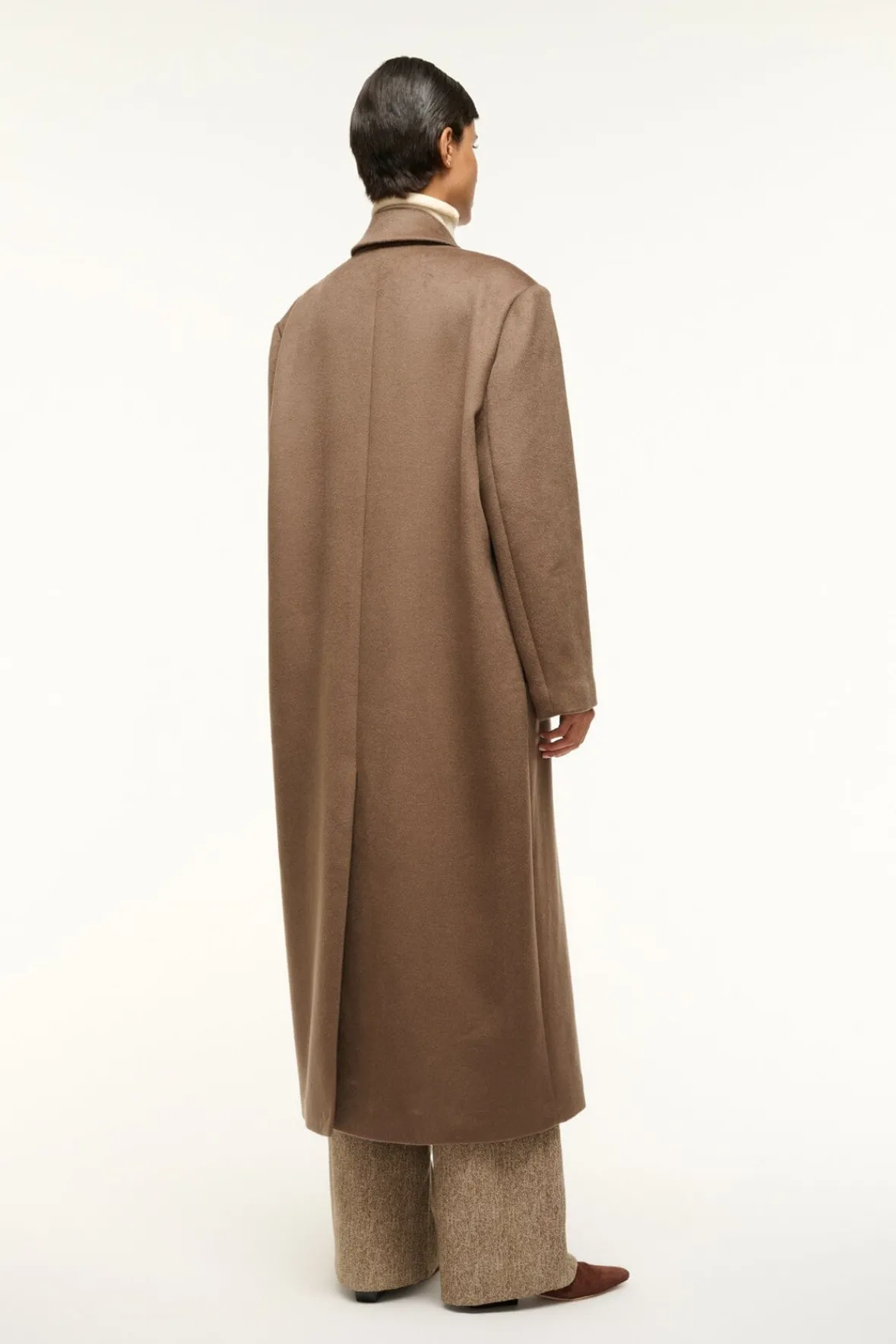 STAUD SERGE COAT DEEP TAUPE> Outerwear & Jackets
