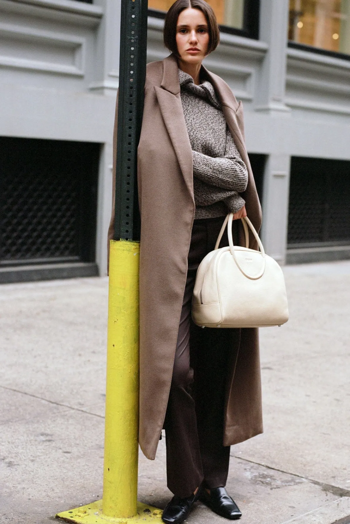 STAUD SERGE COAT DEEP TAUPE> Outerwear & Jackets