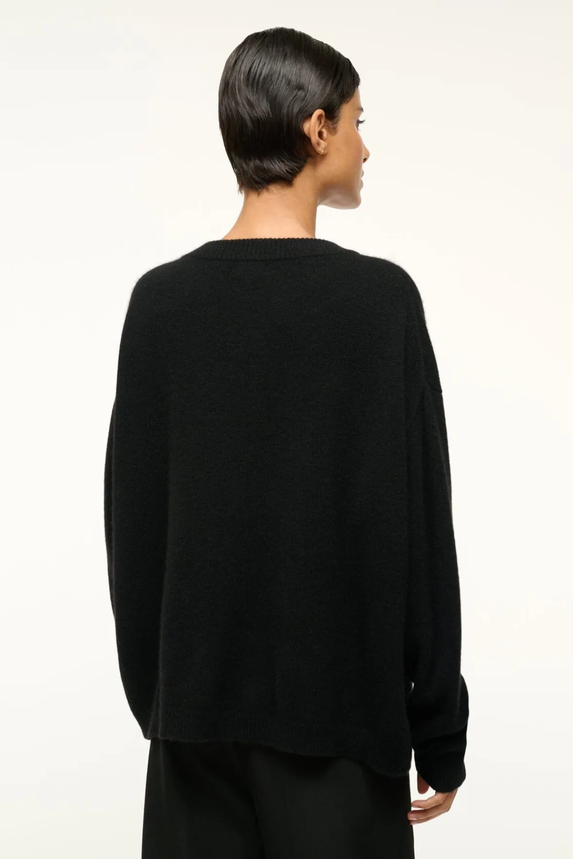 STAUD SERRANO CASHMERE RELAXED CREW> Sweaters