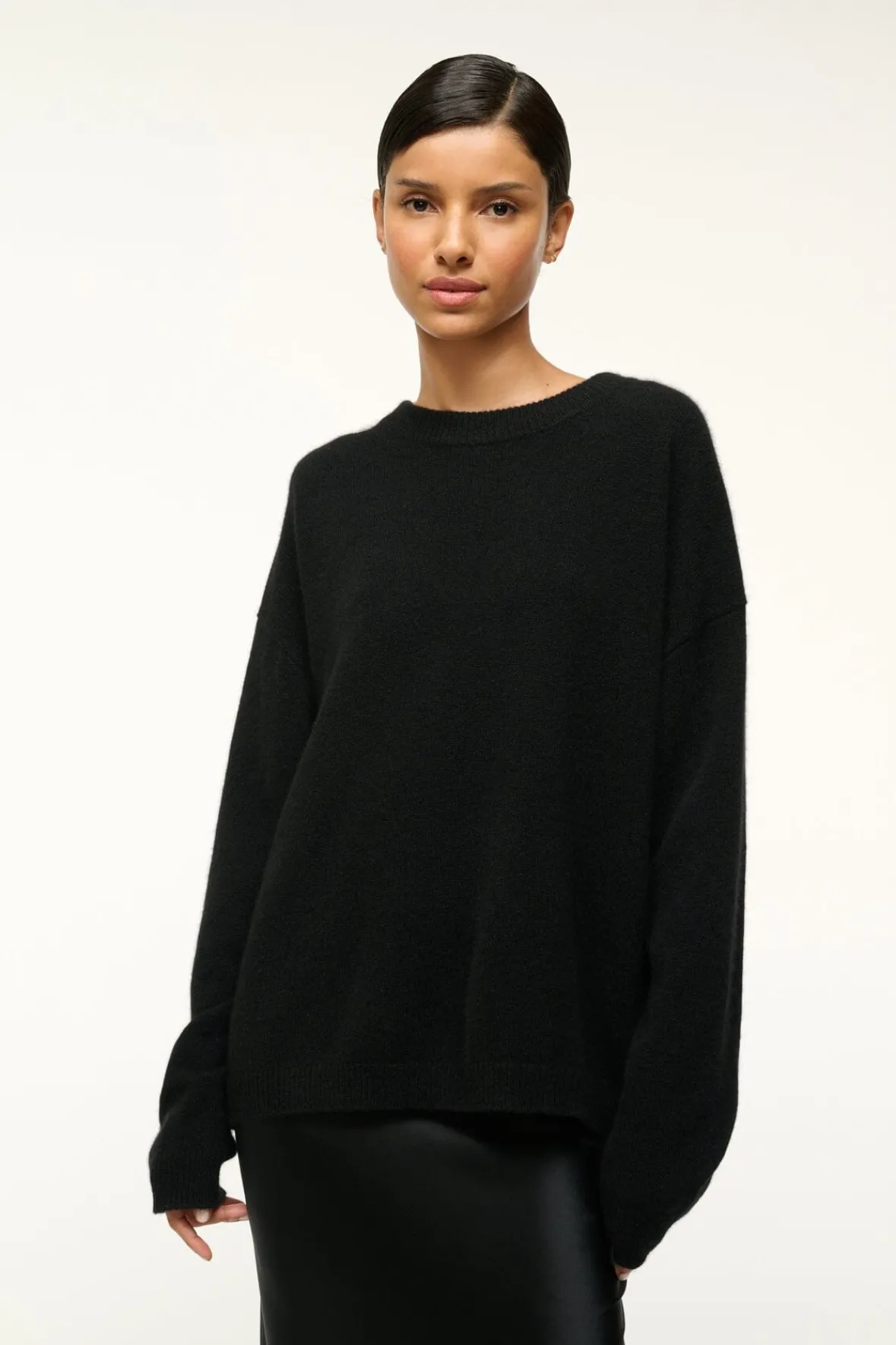 STAUD SERRANO CASHMERE RELAXED CREW> Sweaters