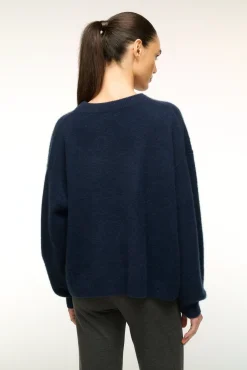 STAUD SERRANO CASHMERE RELAXED CREW><noscript><img width=