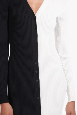 STAUD SHOKO SWEATER | BLACK WHITE><noscript><img width=