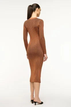 STAUD SHOKO SWEATER TAN BLACK><noscript><img width=