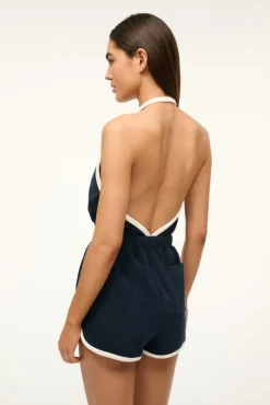 STAUD SINES ROMPER NAVY WHITE><noscript><img width=