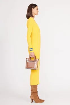 STAUD STADIUM MINI SHIRLEY BAG CLEAR TAN><noscript><img width=