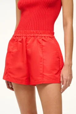 STAUD TAURUS SHORT RED ROSE> Pants & Shorts