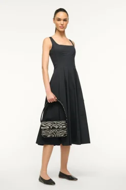 STAUD TOMMY BEADED BAG | BLACK WHITE><noscript><img width=