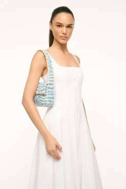 STAUD TOMMY BEADED BAG | LIGHT BLUE CREAM> Shoulder|Beaded/novelty