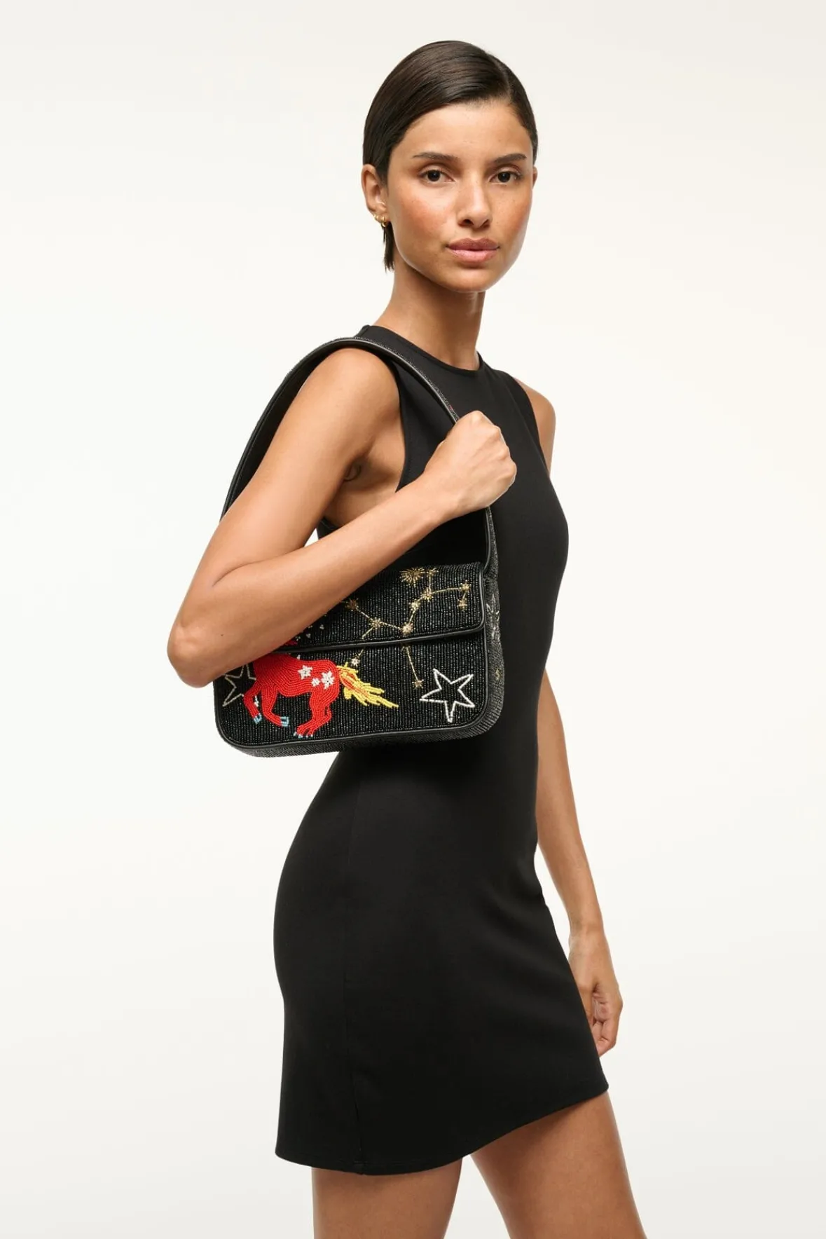 STAUD TOMMY BEADED BAG> Shoulder|Beaded/novelty