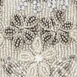 STAUD TOMMY BEADED BAG SILVER GARDEN PARTY><noscript><img width=