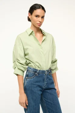 STAUD TRAVERSE BODYSUIT PALE JADE> Tops