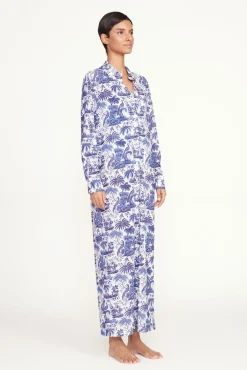 STAUD VITA DRESS BLUE TOILE><noscript><img width=