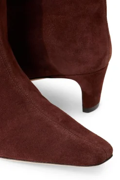 STAUD WALLY ANKLE BOOT MAHOGANY SUEDE><noscript><img width=