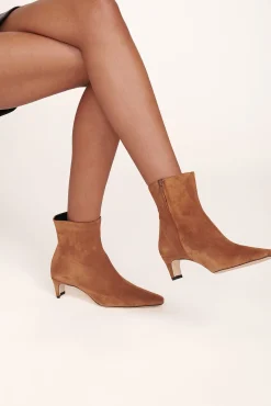 STAUD WALLY ANKLE BOOT TAN SUEDE> Boots