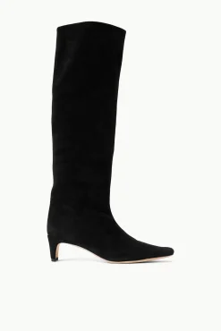 STAUD WALLY BOOT BLACK SUEDE> Boots