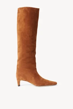 STAUD WALLY BOOT TAN SUEDE> Boots