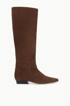 STAUD WALLY FLAT BOOT SUEDE> Boots