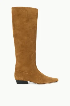 STAUD WALLY FLAT BOOT SUEDE> Boots