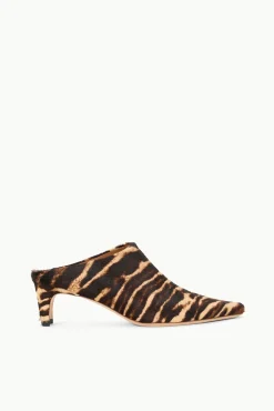 STAUD WALLY MULE LADY LEOPARD> Mules & Flats