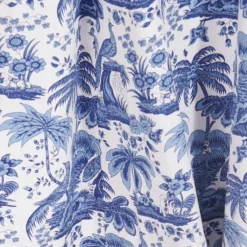 STAUD WELLS DRESS | CHINA BLUE TOILE><noscript><img width=