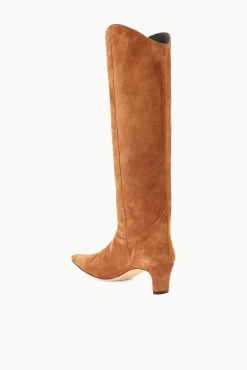 STAUD WESTERN WALLY BOOT TAN SUEDE><noscript><img width=