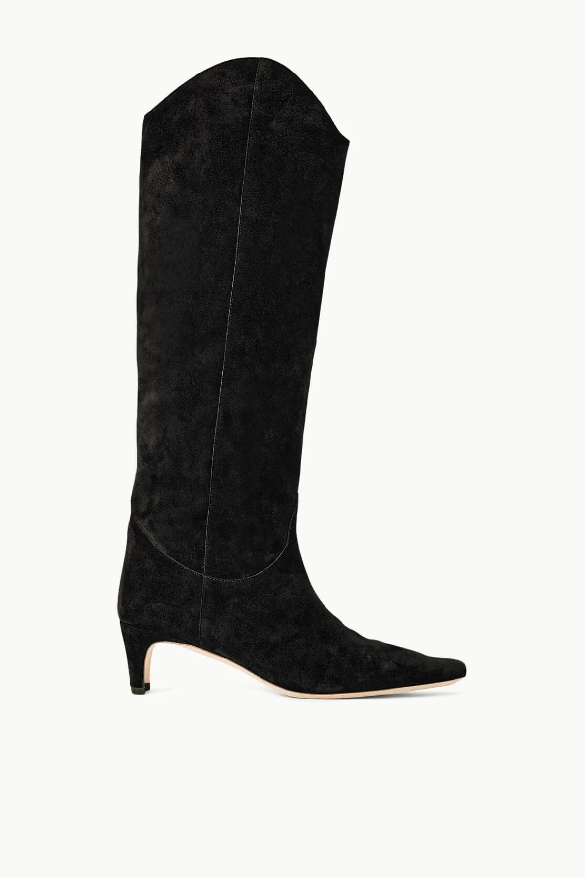 STAUD WESTERN WALLY BOOT BLACK SUEDE> Boots