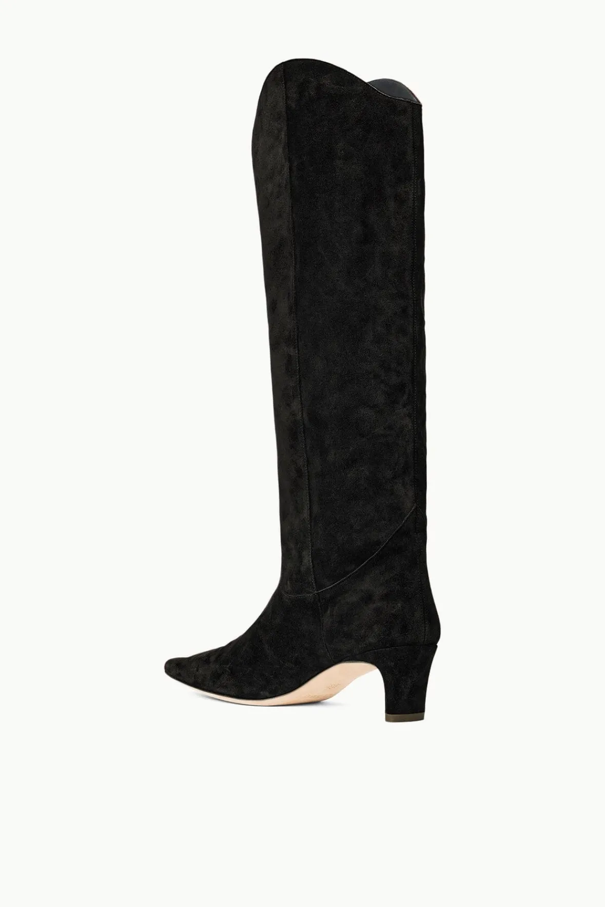 STAUD WESTERN WALLY BOOT BLACK SUEDE> Boots
