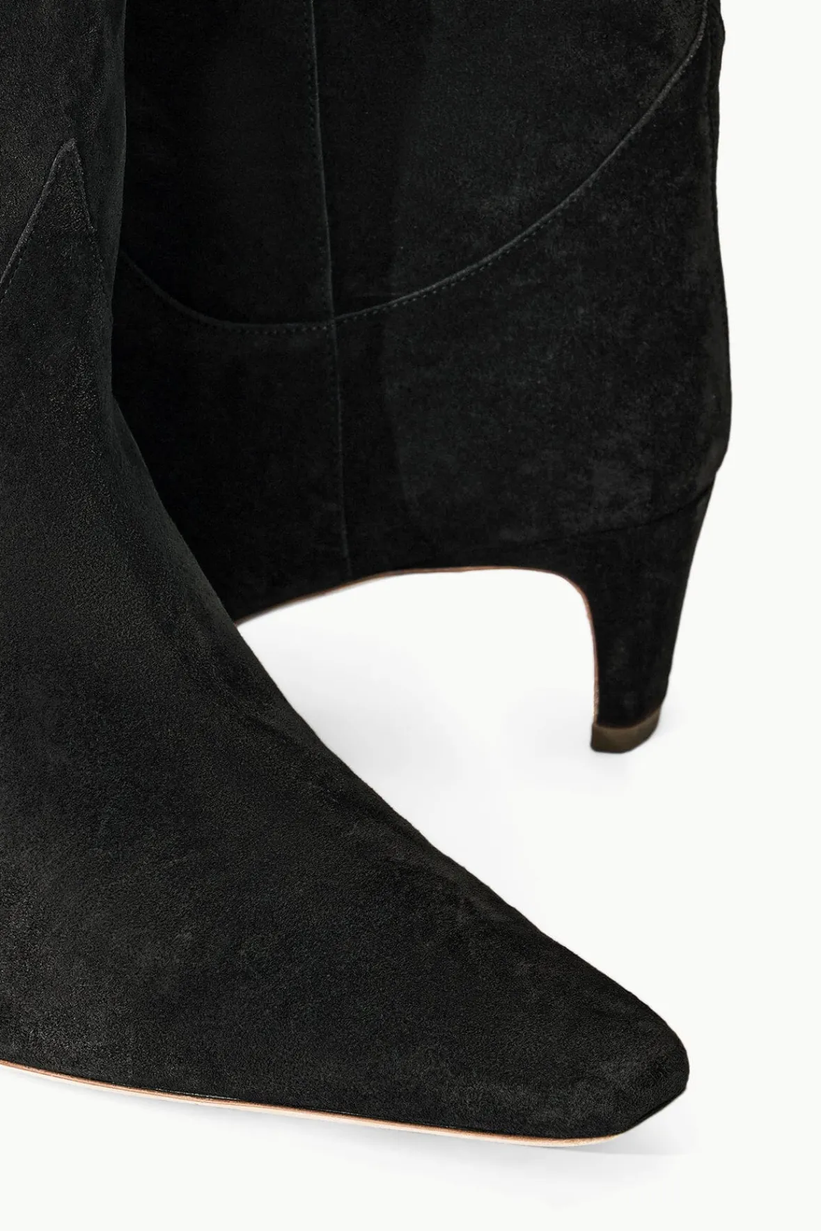 STAUD WESTERN WALLY BOOT BLACK SUEDE> Boots