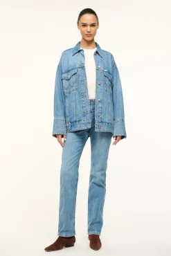 STAUD WRANGLER THE BIGGEST JEAN JACKET> Denim|Outerwear & Jackets
