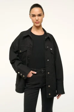 STAUD WRANGLER THE BIGGEST JEAN JACKET> Denim|Outerwear & Jackets